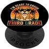 Back to School First Day Cougars Vintage I'm Ready to Crush 3rd Grade Cougar Occhiali da sole Retro Divertente PopSockets PopGrip Adesivo