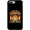 Back to School First Day Cougars Vintage Custodia per iPhone 7 Plus/8 Plus I'm Ready to Crush 3rd Grade Cougar Occhiali da sole Retro Divertente