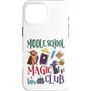 V8Shop Back To School Middle School Custodia per iPhone 16 Pro Max Scuola media Magia Club Halloween Scuola Studente Insegnante
