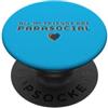 Art Pop Mobile Gallery Tutti i miei amici sono parasocial, grafica retrò glitch PopSockets PopGrip Adesivo