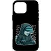 coder cyber hoodie dolphin code dolphin Custodia per iPhone 16 Pro Max Coder Dolphin con cappuccio