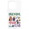 V8Shop Back To School High School Custodia per iPhone 15 Pro High School Magic Club Carino Halloween Scuola Studente Insegnante