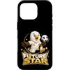 Future Soccer Star Player Tees and Gifts Custodia per iPhone 16 Pro Future Soccer Star Eagle Kicking Football Design
