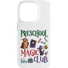 V8Shop Back To School Preschool Custodia per iPhone 14 Pro Prescolare Magia Club Carino Halloween Scuola Studente Insegnante