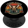 Back to School First Day Falcons Vintage I'm Ready to Crush 3rd Grade Falcon occhiali da sole divertenti retrò PopSockets PopGrip Adesivo
