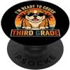 Back to School First Day Bulldogs Boys C I'm Ready to Crush - Occhiali da sole Bulldog di terza elementare retrò divertenti PopSockets PopGrip Adesivo