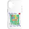 V8Shop Back To School High School Custodia per iPhone 16 Scuola superiore equipaggio Back School Carino Pastelli Studente Insegnante