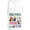 V8Shop Back To School High School Custodia per iPhone 16 High School Magic Club Carino Halloween Scuola Studente Insegnante