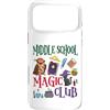 V8Shop Back To School Middle School Custodia per iPhone 17 Pro Max Scuola media Magia Club Halloween Scuola Studente Insegnante