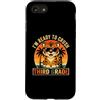 Back to School First Day Tigers Vintage Custodia per iPhone SE (2020) / 7/8 Occhiali da sole con tigre di terza elementare I'm Ready to Crush, retro divertente