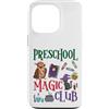 V8Shop Back To School Preschool Custodia per iPhone 13 Pro Prescolare Magia Club Carino Halloween Scuola Studente Insegnante