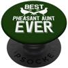 Pheasant Family Apparel Miglior fagiano zia mai fagiano amante PopSockets PopGrip Adesivo