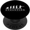 Evolution Sports Pro Designers Baseball Evolution, Baseball Divertente PopSockets PopGrip Adesivo