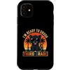 Back to School First Day Panthers Boys C Custodia per iPhone 11 I'm Ready to Crush 3rd Grade Panther Occhiali da sole retrò divertenti