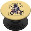 Dawn Rider Raccoon Co. Cool Raccoon Equitazione Triciclo Noi Ride at Dawn PopSockets PopGrip Adesivo