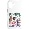 V8Shop Back To School Preschool Custodia per iPhone 16 Prescolare Magia Club Carino Halloween Scuola Studente Insegnante