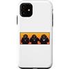 Proverb Occult Apparel Co. Custodia per iPhone 11 Tre sagge scimmie hipster sentono parlare e non vedono il male