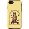 Cool Kitty Co. Custodia per iPhone SE (2020) / 7/8 We Ride at Dawn - Occhiali da sole divertenti a forma di gatto
