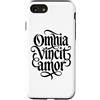 Romantic Latin Language Custodia per iPhone SE (2020) / 7/8 Omnia Vincit Amor Latin Love conquista tutti