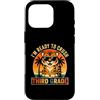 Back to School First Day Tigers Vintage Custodia per iPhone 16 Pro Occhiali da sole con tigre di terza elementare I'm Ready to Crush, retro divertente