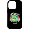 Parrot and Pet Bird Owners Custodia per iPhone 14 Pro I Like Amazon Parrots and Maybe 3 People