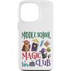 V8Shop Back To School Middle School Custodia per iPhone 13 Pro Scuola media Magia Club Halloween Scuola Studente Insegnante