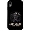Sasquatch Seeker Designs Custodia per iPhone XR Bigfoot Sasquatch Unico Foresta Mountain Guy
