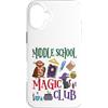 V8Shop Back To School Middle School Custodia per iPhone 16 Plus Scuola media Magia Club Halloween Scuola Studente Insegnante