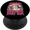 Please Tongue Punch My Fart Box Funny Un Please Tongue Punch My Fart Box - Divertente unicorno PopSockets PopGrip Adesivo