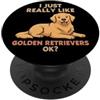Dog Breeds Animal Lover Cute Dogs DonaOn Mi piacciono davvero i Golden Retriever Ok Animal Cute Dog PopSockets PopGrip Adesivo