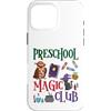 V8Shop Back To School Preschool Custodia per iPhone 16 Pro Max Prescolare Magia Club Carino Halloween Scuola Studente Insegnante