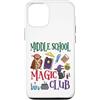 V8Shop Back To School Middle School Custodia per iPhone 12/12 Pro Scuola media Magia Club Halloween Scuola Studente Insegnante