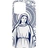 Happy Catholics Custodia per iPhone 15 Pro Max Nostra Signora di Lourdes Immacolata Concezione Maria Cattolica
