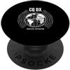 Amateur Radio DXing & Ham Radio Contesti Antenna Yagi dell'operatore di concorso radio del prosciutto di CQ DX PopSockets PopGrip Adesivo