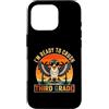 Back to School First Day Falcons Vintage Custodia per iPhone 16 Pro I'm Ready to Crush 3rd Grade Falcon occhiali da sole retrò divertente
