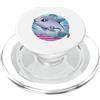 Simpatico design retrò dell'oceano con delfino PopSockets PopGrip per MagSafe