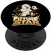 Future Soccer Star Player Tees and Gifts Future Soccer Star Eagle Kicking Football Design PopSockets PopGrip Adesivo