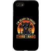 Back to School First Day Panthers Boys C Custodia per iPhone SE (2020) / 7/8 I'm Ready to Crush 3rd Grade Panther Occhiali da sole retrò divertenti