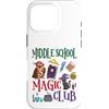 V8Shop Back To School Middle School Custodia per iPhone 16 Pro Scuola media Magia Club Halloween Scuola Studente Insegnante