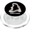 Disegni di mascella e denti di squalo Mascella di squalo mako PopSockets PopGrip per MagSafe