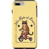 Cool Kitty Co. Custodia per iPhone 7 Plus/8 Plus We Ride at Dawn - Occhiali da sole divertenti a forma di gatto