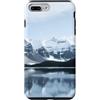 Nature Landscape Art Studio Custodia per iPhone 7 Plus/8 Plus Paesaggio Montagna Lago Riflessione Cime Alpine innevato