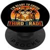 Back to School First Day Tigers Vintage Occhiali da sole con tigre di terza elementare I'm Ready to Crush, retro divertente PopSockets PopGrip Adesivo