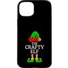 Elf Family Christmas Apparel Custodia per iPhone 15 Plus The Crafty Elf Funny Family Group Festa di Natale