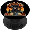 Back to School First Day Panthers Boys C I'm Ready to Crush 2nd Grade Panther Occhiali da sole retrò divertenti PopSockets PopGrip Adesivo