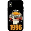 FernwehFarben Studio Geburtstage Custodia per iPhone X/XS Grande da luglio 1996 30° compleanno frase 30 anni
