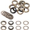 QUARKZMAN 10Set Occhielli per Teloni 25mm 1 Occhiello Strumento Metallici in Ottone con Rondelle per Tende in Tessuti Cinture in Pelle Scarpe Borse Fai Da Te, Marrone