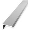 Küberit Profilo per angolo di scala 10 x 20 x 1000 mm, in alluminio liscio, non forato, argento, altezza di bordatura 0-7,7 mm Küberit