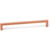 Gedotec Maniglia a barra, lunga | DER U | Maniglia per mobili, rame spazzolato Lunghezza: 168 mm - Distanza di foratura: 160 mm | 1 pezzo | Maniglia a barra per cucina con accessori