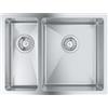 GROHE K700U | 1 vasca e mezzo | Lavello da cucina - sottotop, sopratop o filotop | include: piletta automatica, sifone, set di installazione | Acciaio inox | 31576SD1